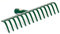 Rechen 14 Zinken 35,5 cm Rasenrechen Heurechen Harke K_16