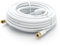 Premium X 30m Basic-LINE SAT TV Antennenkabel F-Anschlusskabel Koaxial-Kabel mit Mantelstromfilter HDTV 4K - Weiß