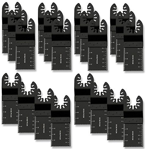 Jetcloud 10PCS Cuchillas Oscilantes Multiherramienta de Corte Acero Sierra para Madera Rápido Dientes de Carburo para Dremel Fein Multimaster Makita Bosch Mix Multitool Accesorios