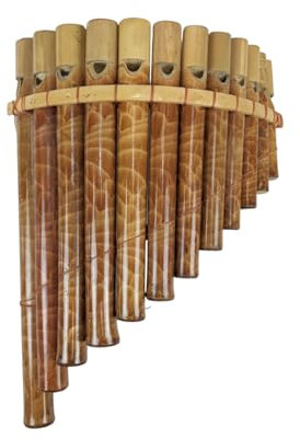 Flûte de Pan en bambou composée de 12 flûtes à bec
