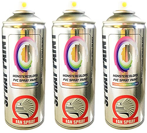 Pvc Door Paint Pack 3 X Matt Finish 400ml Pvc Spray Paint, 1 X Prep Cleaner, 2 X Scourer, 2 X Gloves, 4 X Spare Nozzles,composite,Facia,Gutters (Dusty Grey 7037)