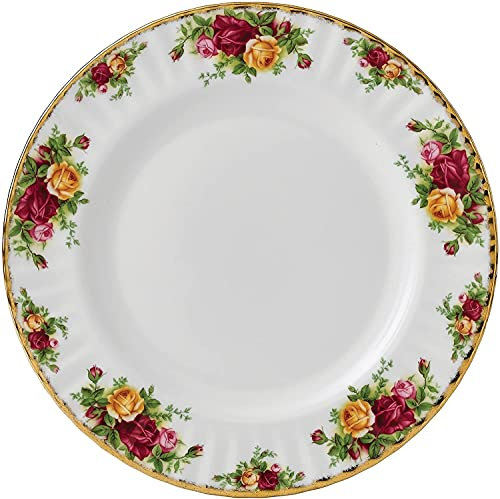 Royal Albert Old Country Roses Dinner Ware - Plates, Bowls, Platters, Dishes.- English Made Original 1962 Fine Bone China (Set of 6 Salad Plates (21cm))