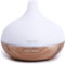 ASAKUKI 300ml Essential Oil Diffuser, Wood Grain Ultrasonic Aromatherapy Diffuser, Quiet Diffuser with 4 Timers, Auto Shut-Off & Colour-Changing LED for Home, Office, Yoga | Relaxation & Better Sleep
