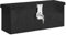 vidaXL Storage Box Hallway Storage Chest Blanket Trailer Box Tool Chest Organiser Storage Case with Lid Black 50x15x20.5 Aluminium