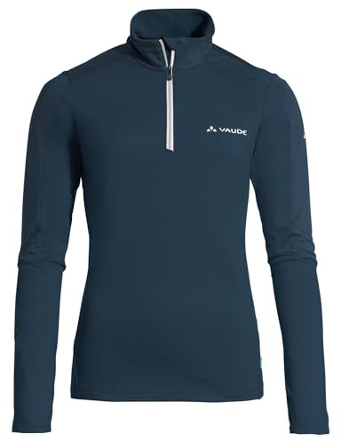VAUDE Damen Women's Livigno Halfzip Ii Pullover, Dark Sea Uni, 36 EU