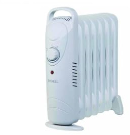 Radiador de aceite mini 9 elementos, radiador 900w regulable
