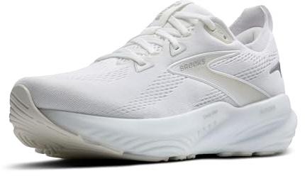 Brooks Women’s Glycerin 22 Neutral Running Shoe, White/White/Grey, 11.5 Wide