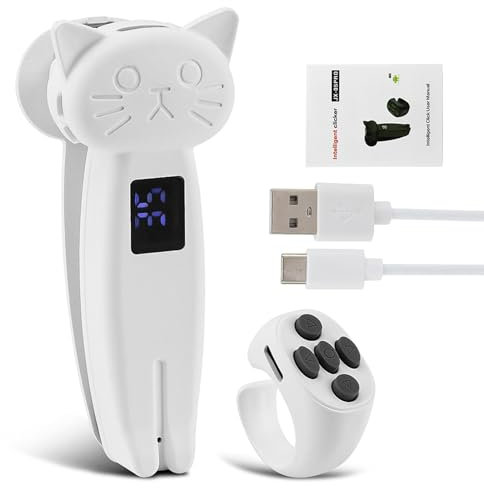 Lanmei Mando a distancia RF para Kindle Paperwhite Kobo eReaders, control remoto con la punta de los dedos, control remoto inalámbrico, girador de páginas, universal para teléfonos, tabletas, cámara,