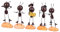 IMIKEYA 5St Ameisen Ornamente Desktop-Dekorationsstatue Garten Ameise Figur Desktop-Musiker-Ameise küche Dekoration küchendekoartikel roststop Tischdekoration Ameisenverzierung