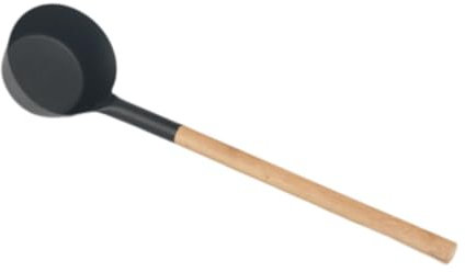 Fonowx 350ml Sauna Ladle,42cm Aluminum Sauna Water Ladle with Wood Handle Water Dipper Accessories for Home Bathroom Bathtub