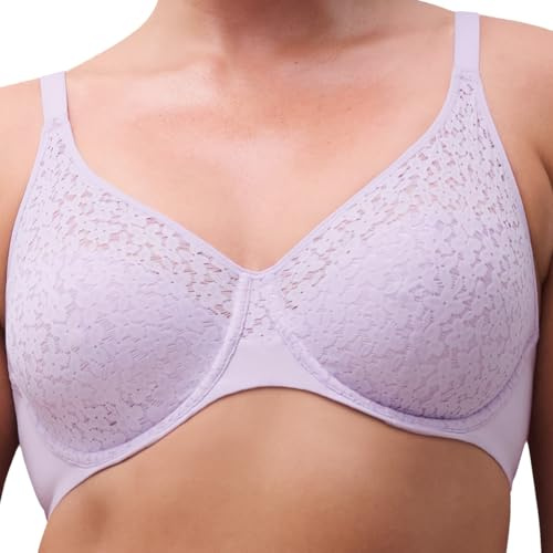 Chantelle Easy Feel Norah Bügel-BH – Gemoldeter BH mit breitem, verstellbarem Träger, dreifach Haken-Ösen-Verschluss & floraler Spitze – Leicht transparenter Obercup, weicher Komfort & optimaler Halt