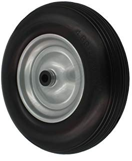 PU Rad 400 mm N-75 B-25 Schubkarre Pannensicher 4.00-8 Schubkarrenrad Vollgummi
