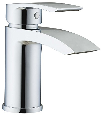 Home Standard Khlo� Bathroom Single Lever Chrome Mono Basin Sink Mixer Tap with Slotted Spring Waste | Polished Chrome |