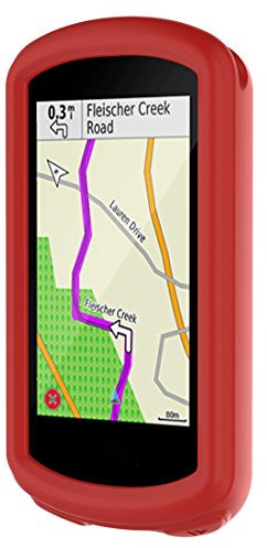 MOTONG Silikon-Schutzhülle für Garmin Edge 1030, Rot