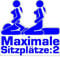 Aufkleber Sticker Maximale Sitzplätze JDM Tuning Autoaufkleber Fun Lustig Stickerbomb Sex Girls Größe ca. 10x9 cm OEM Farbe blau