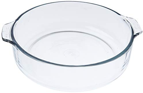 Round Casserole with Large Lid in Libbey Clear Glass 3L
