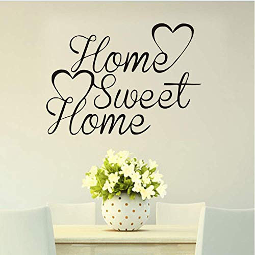 Wandaufkleber 50 Cm * 47 Cm Home Sweet Home Vinyl Quote Wandaufkleber Diy Schlafzimmer Dekoration Wohnkultur Wohnzimmer Wandbild Kunst Für Kinderzimmer Druck