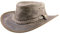 Black Jungle Bulat Lederhut, Westernhut, Australienhut, Cowboyhut (Charcoal, XL)