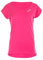 WINSHAPE Damen Ultra leichtes Modal-Kurzarmshirt mit abgerundetem Saum MCT013, All-Fit Style, Fitness Freizeit Sport Yoga Workout Tee-Shirt Femme, Rose foncé, XXL