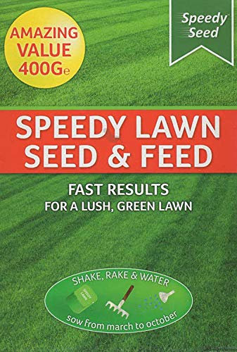 Two Boxes. Speedy Lawn Seeds & Feed for a Lush Green Lawn 800 g Covers 12 sq m/Perennial Rye Seeds/2023 Sale