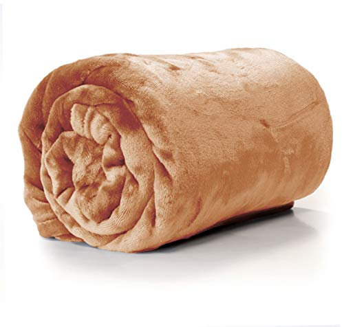 Unique Living Decke Enzo 130 x 180 cm Orange Fleece Warm Winter Geschenk