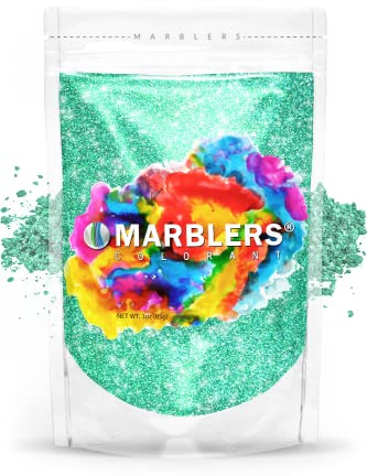 MARBLERS Teal Mica Powder [Emerald Lake] 3oz (85g) | Cosmetic Grade | Epoxy Resin Pigment | Dye | Non-Toxic, Vegan, Cruelty-Free | Lip Gloss, Nails, Body Butter | Bath Bomb, Candle & Soap Making