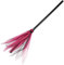 TOYANDONA 1PCS Halloween Witch Broom, 25. 6 inch Plastic Witch Broomstick Wizard Flying Broom for Kids Halloween Costume Accessories (Red)