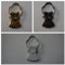 Pinza per Tende, pinzettore modello Barocco, mollette in vari colori, 10 pezzi (Bianco)