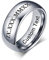 Xtiaotfrdy Ehering aus Wolframcarbid, personalisierbar, für Männer und Frauen, hochglanzpoliert, bequeme Passform, 8 mm, zirkonia,