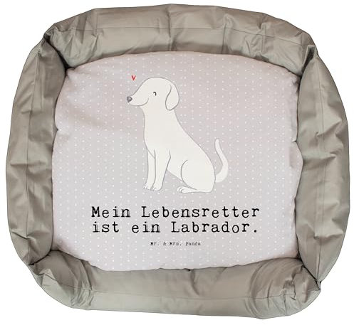Mr. & Mrs. Panda Hundebett Labrador Lebensretter - Geschenk, Hundebettchen, Hundeschlafplatz, Schenken, Körbchen, Welpe, Liegeplatz, Hundekissen,
