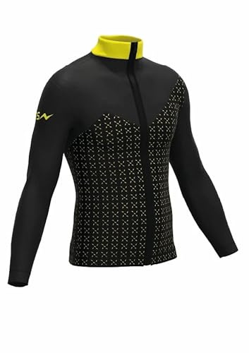 PRS Maglia Tecnica Uomo Running Trekking Outdoor, Felpa o Gilet Smanicato, Abbigliamento Sportivo Seamless Senza Cuciture, Traspirante e Termoregolante