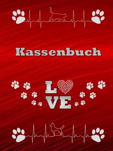 Kassenbuch Hundesalon Katzensalon Finanzplaner Mobiler Katzenfriseur Hundefriseur Kleinunternehmer Tiersalon Kleintiere Friseur Hausbesuche ... Daueraufträge Geschenkidee Rot 02