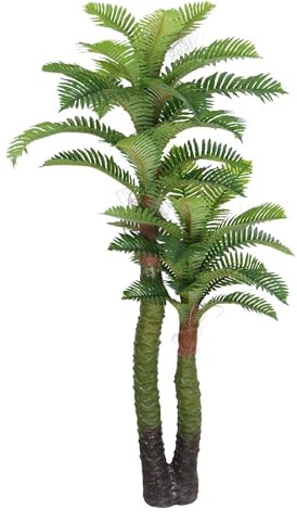 Decovego Palmizio Palma Artificiale Albero Pianta Artificiale Selezione, Selezione pianta di Palma:Palma Modello 21 (140 cm)