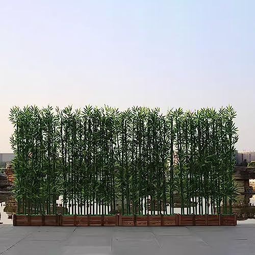 Raumteiler Sichtschutz Trennwand Stellwand Künstlicher Bambus Trennwand Im Freien Landschaftsbau Künstliche Pflanzen Falscher Baum, Garten Verzierungen Inneres Separator Salon Temporäre Wand ( Color :