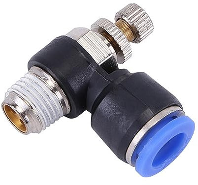 (SL6-02) Pneumatische Luftsteuerung 4mm mit Drosselventil, Luftmagnetventil, luftbetriebenes Ventil, Pneumatikschlauchverbinder für Druckluftwerkzeuge, Zylinder, Luftleitungen