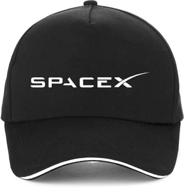 Baseballkappe Space X Herren Damen Logo Baseballkappe Baumwolle Baseballkappe Verstellbarer Hip-Hop-Stil Outdoor-Sport