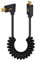 Duttek USB 4 Cable 1M, 240W Thunderbolt to USB C Cable, 40Gbps USB C Right Angle Male to Male Spiral Cable - Support 8K@60Hz Video for Thunderbolt 3, eGPU, MacBook, Laptops