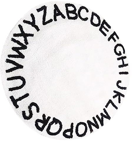 PRETYZOOM Runde Stuhlmatte Teppich Bodenmatte Stuhlpolster Bodenschutz