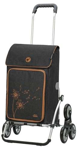 ANDERSEN Einkaufstrolley - Treppenst. Royal Sh. Erbo schwarz 45 L Einkaufswagen, groß, Thermo, vielseitig, Aluminium, klappbar, Räder abnehmbar, Treppensteiger