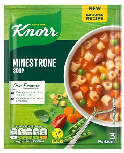 Knorr Minestrone Packet Soup Mix, 78g, Pack of 3, Irish Recipe