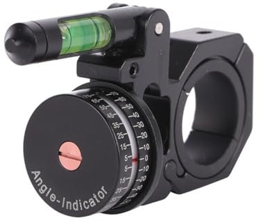 HOUSON Winkelanzeige Zielfernrohr Wasserwaage, Zielfernrohr Anti Cant Gerät Bubble Level Mount für 25,4 mm / 30 mm Zielfernrohrmontageringe M5007