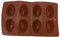 DEARMAMY Osterei-Silikonformen 8 Mulden Silikon-Eierform Halbes Ei Schokoladenform Antihaft-Backformen Tablett Diy-Backwerkzeug Für Ostern Dekoration Süßigkeiten Schokolade Kerze