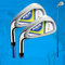 #7/#9 Golf Iron for Left Handed Junior, Kids Golf Club Iron, 3-12 Year Boy Girl Outdoor Golf Sports (Left,age 9-12,Blue(#7))