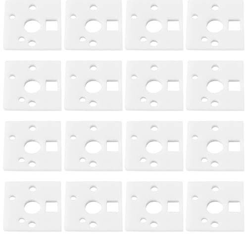 eMagTech 240 Pcs PE Mechanical Keyboard Switch Pads 0.5 mm Shaft Pad Noise Dampener Foam Pads for 61/64/87/104 Hot Swap Gaming Keyboard White 14x14x0.5mm