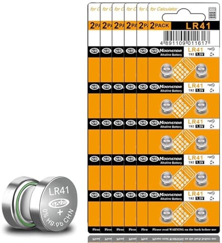 60 PCS LR41 AG3 Batteries 392 192 SR41SW L736 LR736 1.5V Button Coin Cell Battery for Watch, Calculators, Toys