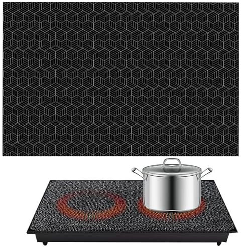 FULHANY Protector Placa Induccion - Tapete Silicona InduccióN - 52x78 Cm, Manta De Cocina De InduccióN MagnéTica, Reutilizable Y Resistente Al Calor, Adecuado Para Placa De CoccióN De InduccióN