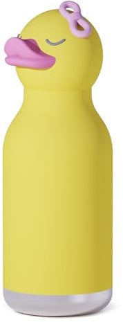 asobu Bestie Duck Kids Bottle Insulated Stainless Steel Leakproof Straw Lid 500 ml