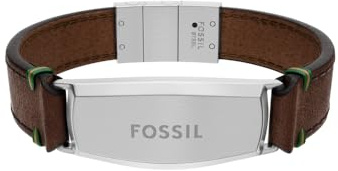 Fossil Everett Herren braunes Lederarmband, JF04988040