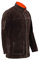 Stamos Welding Schweißerjacke Arbeitsjacke Schweißerschutzjacke SWJ01XXL (Größe XXL, Rinderleder, flammfest, hitzebeständig, stromschlagisolierte Druckknöpfe) Dunkles Khaki