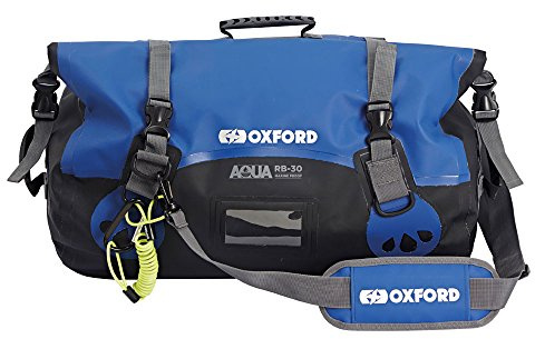 Oxford Aqua RB-30 Marine Waterproof Roll Bag- Black/Blue, 30 Ltr